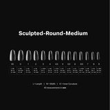 Gel-X™ Sculpted Round Medium Box of Tips 2.0