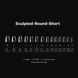 Gel-X™ Sculpted Round Short Box of Tips 2.0
