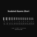 Gel-X™ Sculpted Square Short Box of Tips 2.0