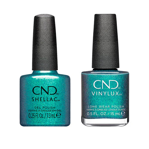 CND - Shellac & Vinylux Combo - Teal-Tricity – DC Nail Supply