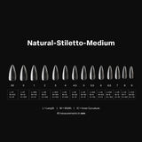 Gel-X™ Natural Stiletto Medium Box of Tips 2.0