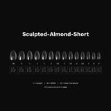 Gel-X™ Sculpted Almond Short Box of Tips 2.0