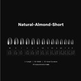 Gel-X® Natural Almond Short Box of Tips 2.0